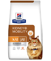 Сухой диетический корм для кошек Hill's Prescription Diet k/d, Mobility Kidney, Joint Care для поддержания здоровье почек и суставов
