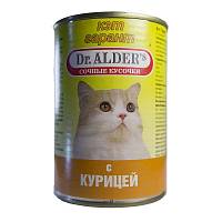 Dr. Alders консервы для взрослых кошек Моя Леди Классик сочные кусочки в соусе с курицей
