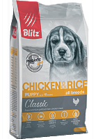 Сухой корм для щенков BLITZ PUPPY Chicken & Rice, Курица и рис