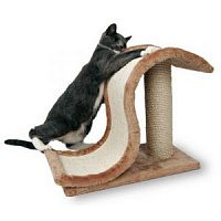 TRIXIE Когтеточка для кошек "Волна на подставке" сизаль, плюш, 39 см