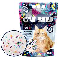 Наполнитель для кошачьего туалета CAT STEP Arctic Art впитывающий, силикагелевый, 3,8 л