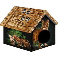 PERSEILINE Дом Дизайн для животных, Бенгальский кот, 33*33*40 см