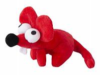 Rogz игрушка для кошек, плюшевая с мятой, красная мышка, CTC01C, красный