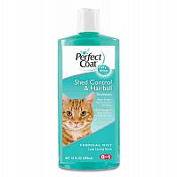 8in1 PC Shed Control & Hairball шампунь для кошек  против линьки и колтунов с тропическим ароматом