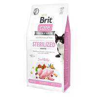 Сухой корм для стерилизованных кошек Brit Care Cat GF Sterilized Sensitive с чувствительным пищеварение