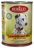 Berkley консервы для собак оленина с коричневым рисом