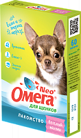 Витамины для щенков Омега Nео+ с пребиотиком Веселый малыш, 60таб