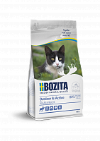 Bozita Outdoor&Active сухой корм для растущих и взрослых активных кошек с лосем