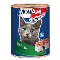 Mon Ami консервы для кошек с индейкой
