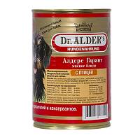 Dr. Alders Garant консервы для собак сбалансированный, натуральный мясной рацион с птицей