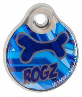 Рогз адресник пластиковый готовый к пользованию, синий / Rogz ID Tag Small Navy Zen S, 27 мм
