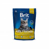 Brit Premium Cat Adult Salmon сухой корм для взрослых кошек со вкусом лосося
