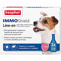 Капли для собак мелких пород Beaphar IMMO Shield Line-on от паразитов