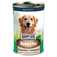 Консервы для собак Happy Dog NaturLine Телятина с овощами
