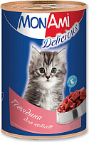 Mon Ami консервы для котят с говядиной