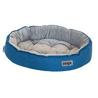Rogz Лежанка для кошек серии Cuddle Oval Podz, размер M (130х390х560 мм) синий
