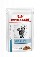 Royal Canin Skin&Coat Formula консервы для кастрированных котов и кошек 1-7 лет с чувствительной кожей, (пауч)