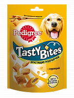 Pedigree "Tasty Bites" Лакомство для собак хрустящие подушечки с курицей
