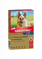 Bayer Адвантикс 400С капли для собак 25-40 кг от эктопаразитов, блох, клещей и комаров, 1 пипетка