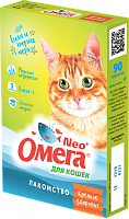 Витамины для кошек Омега Nео+ с морскими водорослями Крепкое здоровье, 90таб