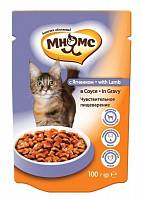 Мнямс консервы для взрослых кошек чувствительное пищеварение с ягненком в соусе (пауч)