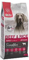 BLITZ ADULT BEEF & RICE  Сухой корм для взрослых собак Говядина и рис