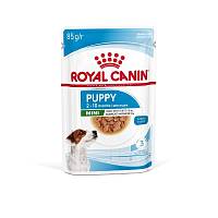 Влажный корм для щенков мелких пород до 10 месяцев Royal Canin Mini Puppy, кусочки в соусе, пауч