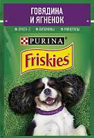 Консервы для взрослых собак Friskies, кусочки с говядиной и ягненком в подливе