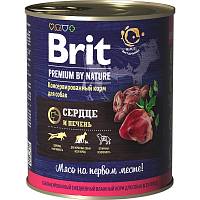 Консервы для собак Brit Premium by Nature Сердце и печень