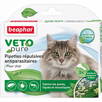 Биокапли для кошек Beaphar Veto pure от паразитов