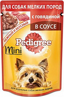Pedigree Mini с говядиной, (пауч)