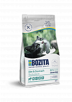 Bozita Sensitive Diet & Stomach Grain free сухой корм для кошек с чувствительным пищеварением, пожилых кошек с избыточным весом беззерновое с лосем