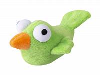 Rogz игрушка для кошек, плюшевая с мятой, зеленая птичка, CTC01L, зеленый