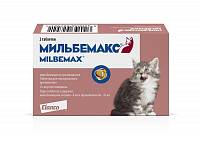 Novartis Мильбемакс для котят и молодых кошек, 2 таб