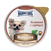 Консервы для собак Happy Dog Natur Line Телятина с сердцем, паштет