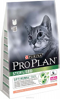PRO PLAN "Sterilised" с комплексом OPTIRENAL для кастрированных котов и стерилизованных кошек Лосось