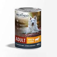 Влажный корм для собак Mr.Buffalo ADULT говядина и печень, банка