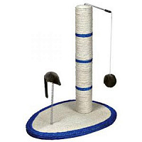 TRIXIE Когтеточка-столб для кошек с игрушкой и мышкой на пружине, сизаль, 50 см