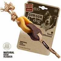 GiGwi игрушка для больших и средних собак из эко-резины и натуральных материалов Резиновая цепь  18см