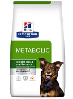 Hill's Prescription Diet Metabolic сухой корм для собак диетический способствует снижению и контролю веса с Курицей