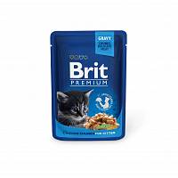 Brit Premium Kitten консервы для котят курица (пауч)