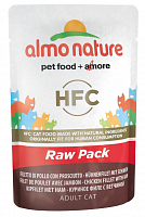 Almo Nature Classic консервы для кошек со вкусом куриного филе и ветчины (пауч)