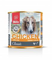 Blitz консервы для собак всех пород и возрастов с курицей и рисом