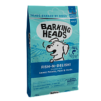 Barking Heads Fish N Delish сухой беззерновой корм для собак Рыбка-вкусняшка, с лососем, форелью и бататом
