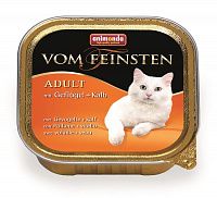 Animonda Vom Feinsten Adult консервы для кошек со вкусом домашней птицы и телятины