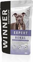 Влажный корм для собак всех пород Winner Expert Renal Бережная забота о здоровье почек, при заболеваниях почек, пауч