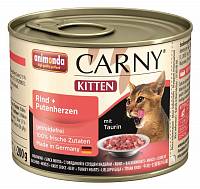 Animonda Carny Kitten консервы для котят со вкусом говядины и сердцем индейки