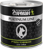 Четвероногий Гурман Platinum line консервы для собак рубец говяжий в желе