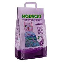 Наполнитель для кошачьих туалетов HOMECAT горная свежесть комкующийся 10 л