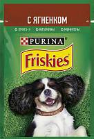 Влажный корм для взрослых собак Friskies, кусочки с ягненком в подливе, Пауч